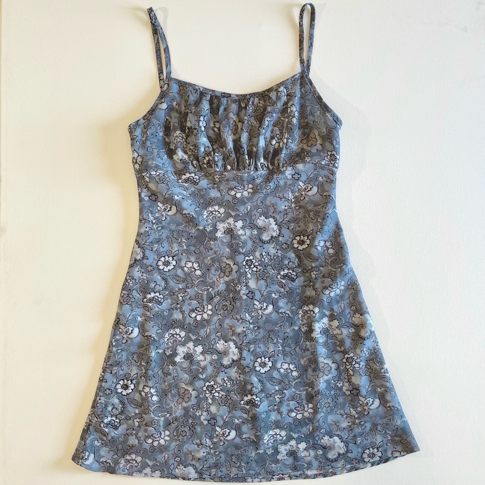 90’s Style Blue Mini Dress